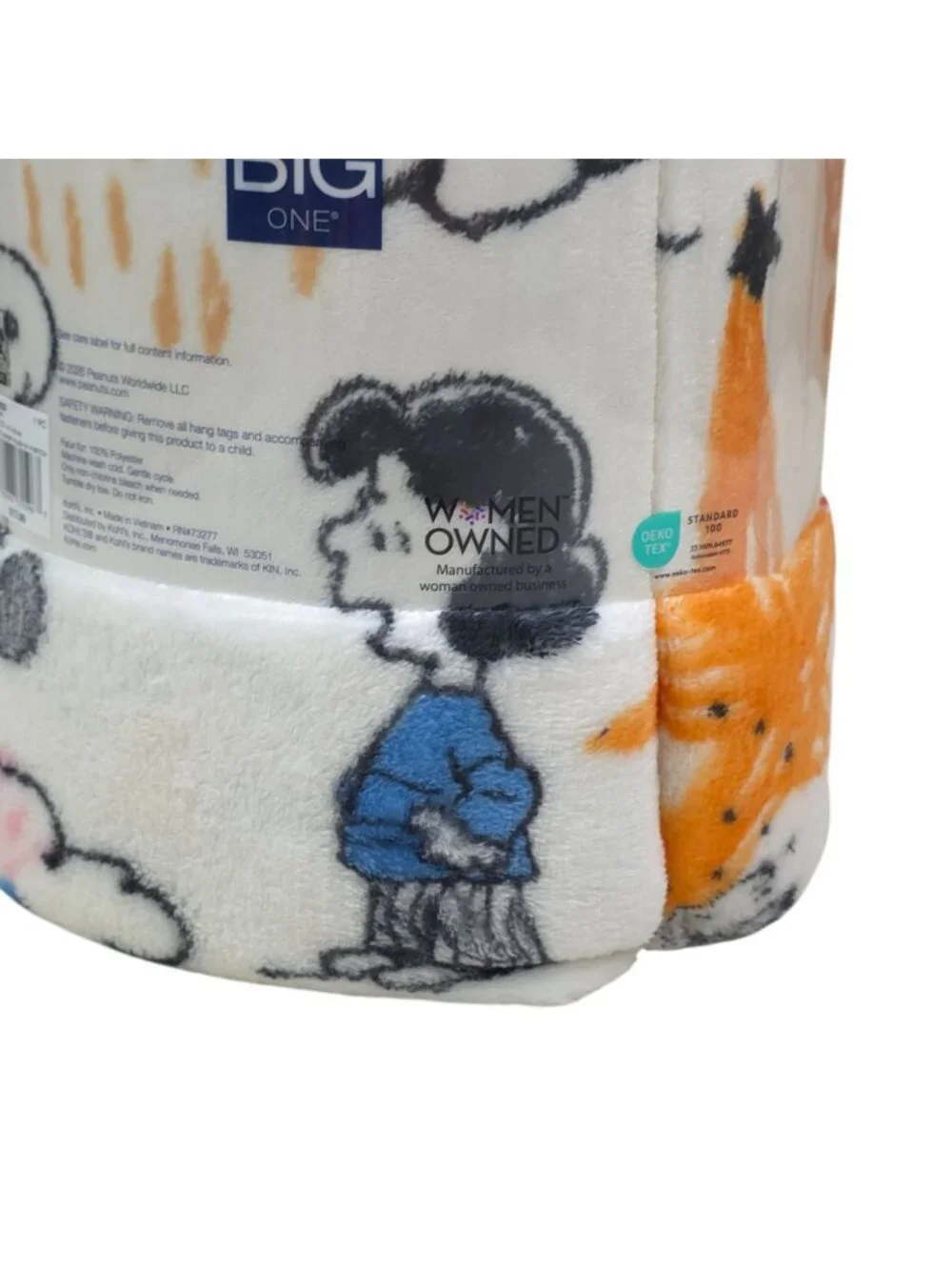 Peanuts Snoopy Oversized Plush Throw Blanket 5 Ft X 6 Ft Cartoon by The Big One